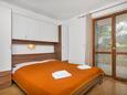 Ložnice Pokrivenik, Ložnice v ubytování typu studio-apartment, s klimatizací, domácí mazlíčci povoleni a WiFi.