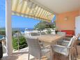 Terrace Rastići, Terrace in the apartment, with a sea view and WiFi.