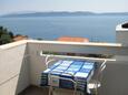 Terrace 1 Igrane, Terrace 1 in the apartment, with a sea view and WiFi.