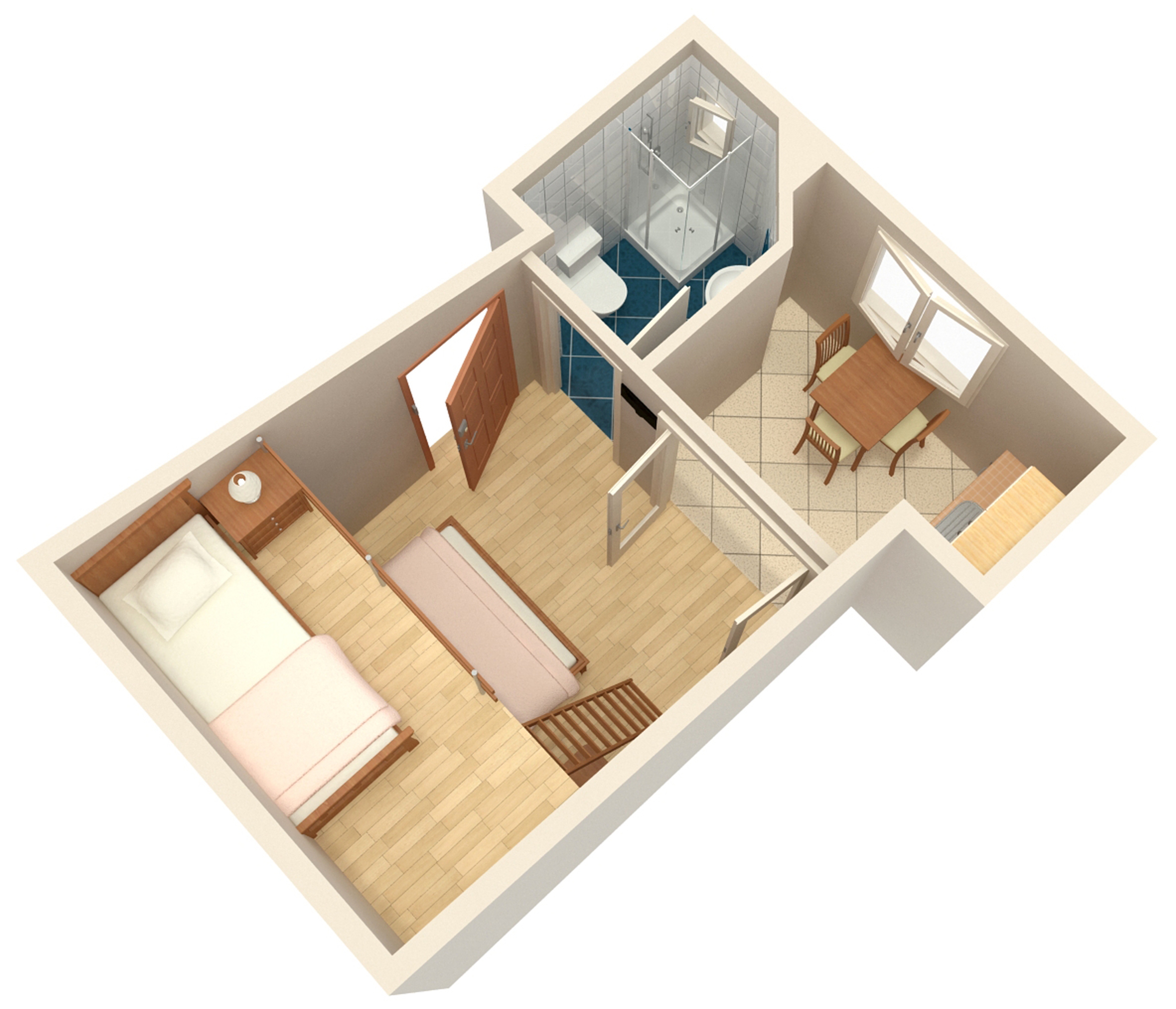 Studio flat with air-conditioning Igrane, Makarska  AS-b