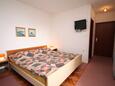 Ložnice Igrane, Ložnice v ubytování typu studio-apartment, s klimatizací a WiFi.