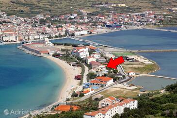 Property Pag, Pag, Property 528 - Apartments near sea with pebble beach.