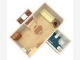 Biograd na Moru, План в размещении типа studio-apartment, WiFi.