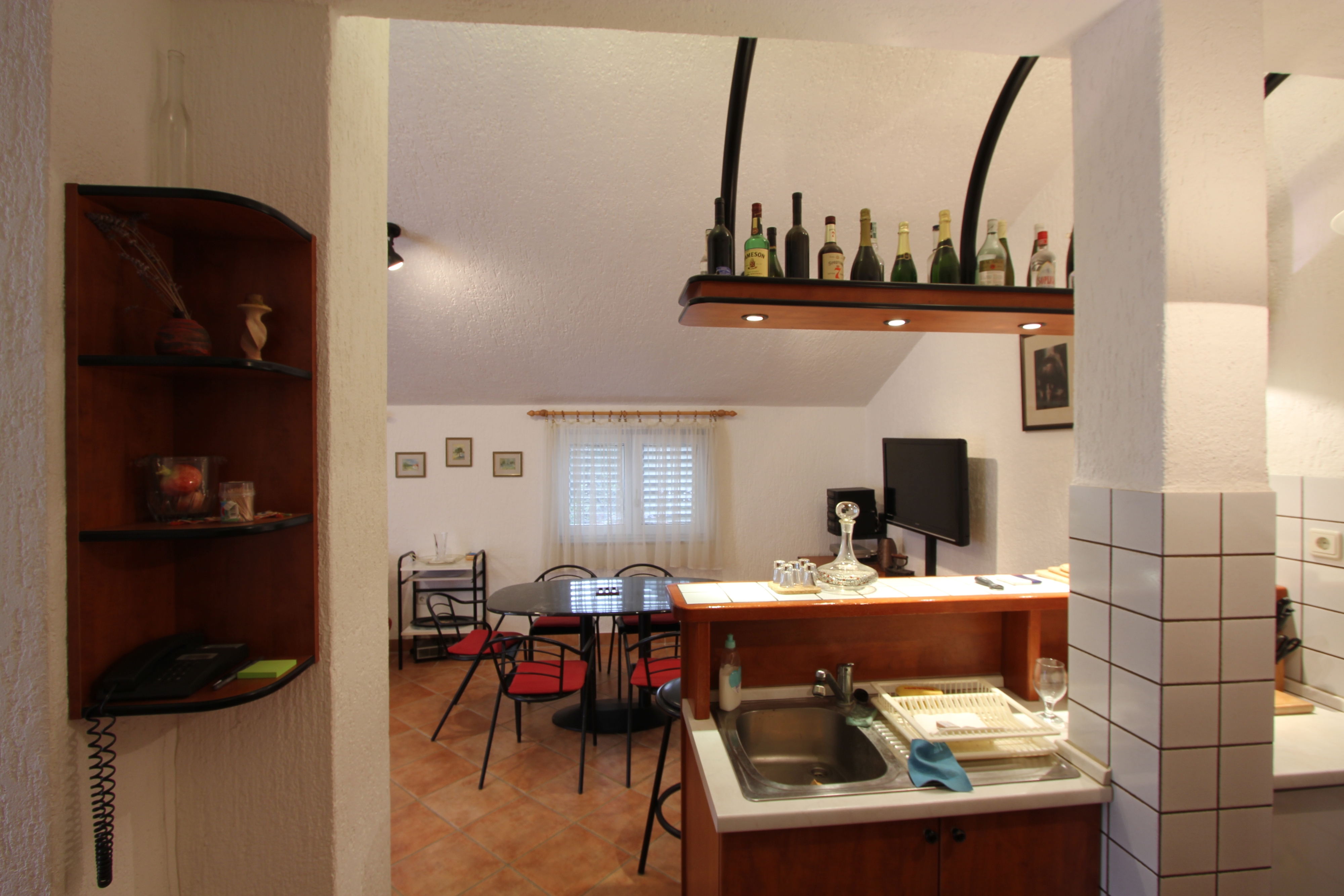 Two bedroom apartment with terrace and sea view Malinska, Krk (A-5290-a)