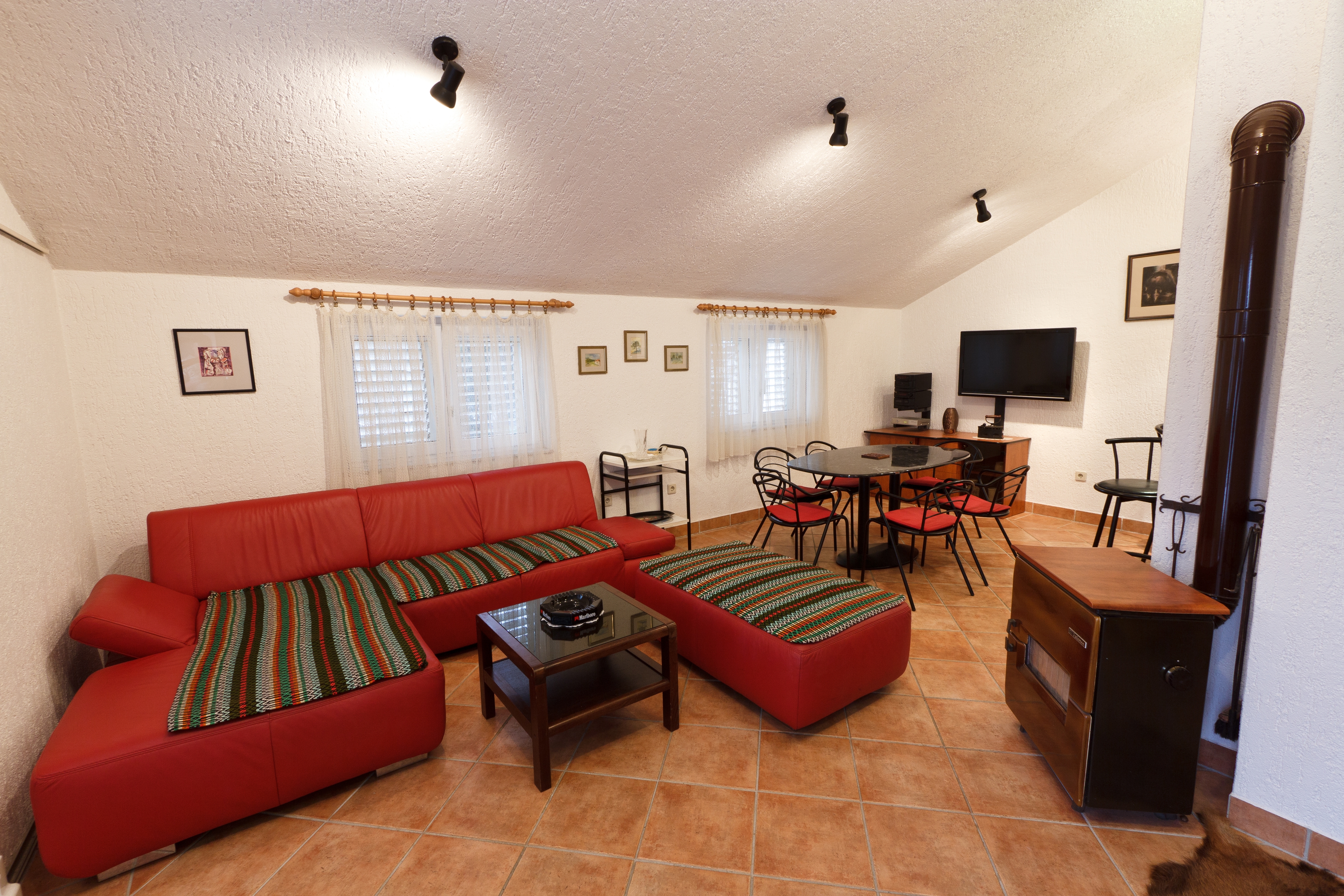 Two bedroom apartment with terrace and sea view Malinska, Krk (A-5290-a)