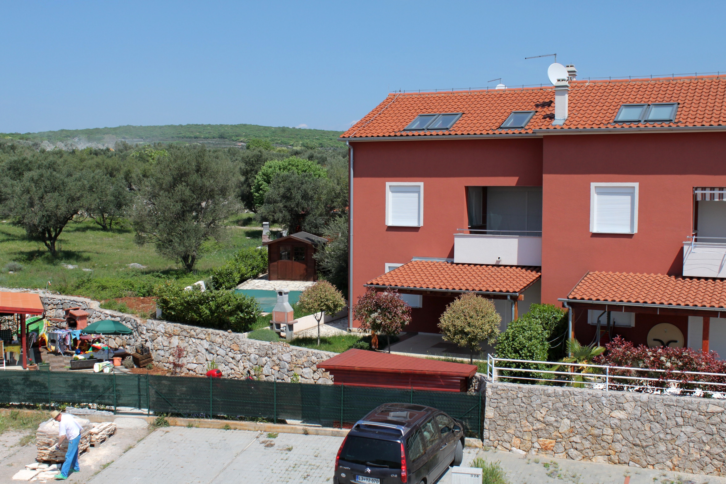 Room with terrace and sea view Krk (S-5294-b)