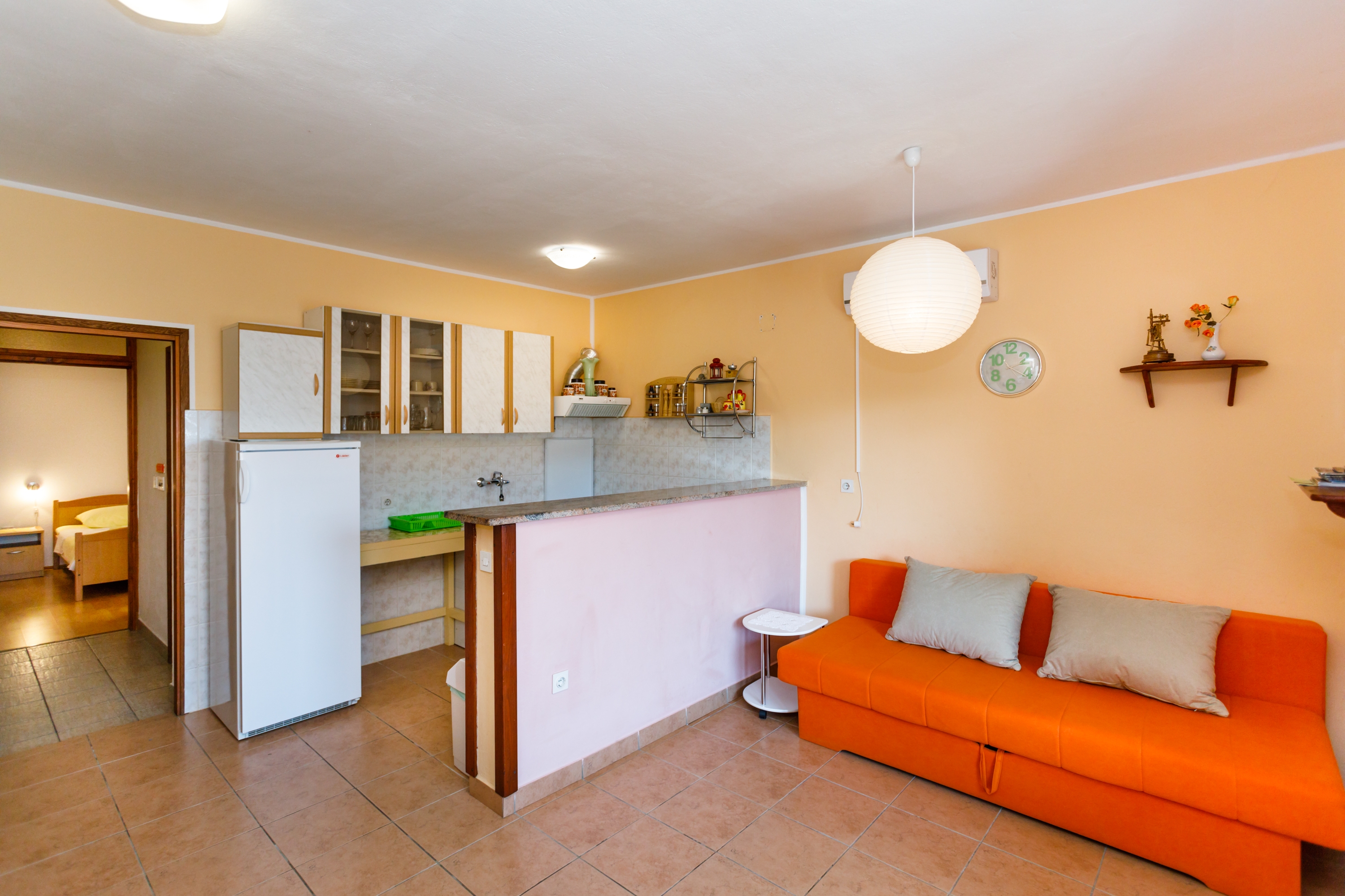 One bedroom apartment with terrace and sea view Kornić, Krk (A-5306-a)