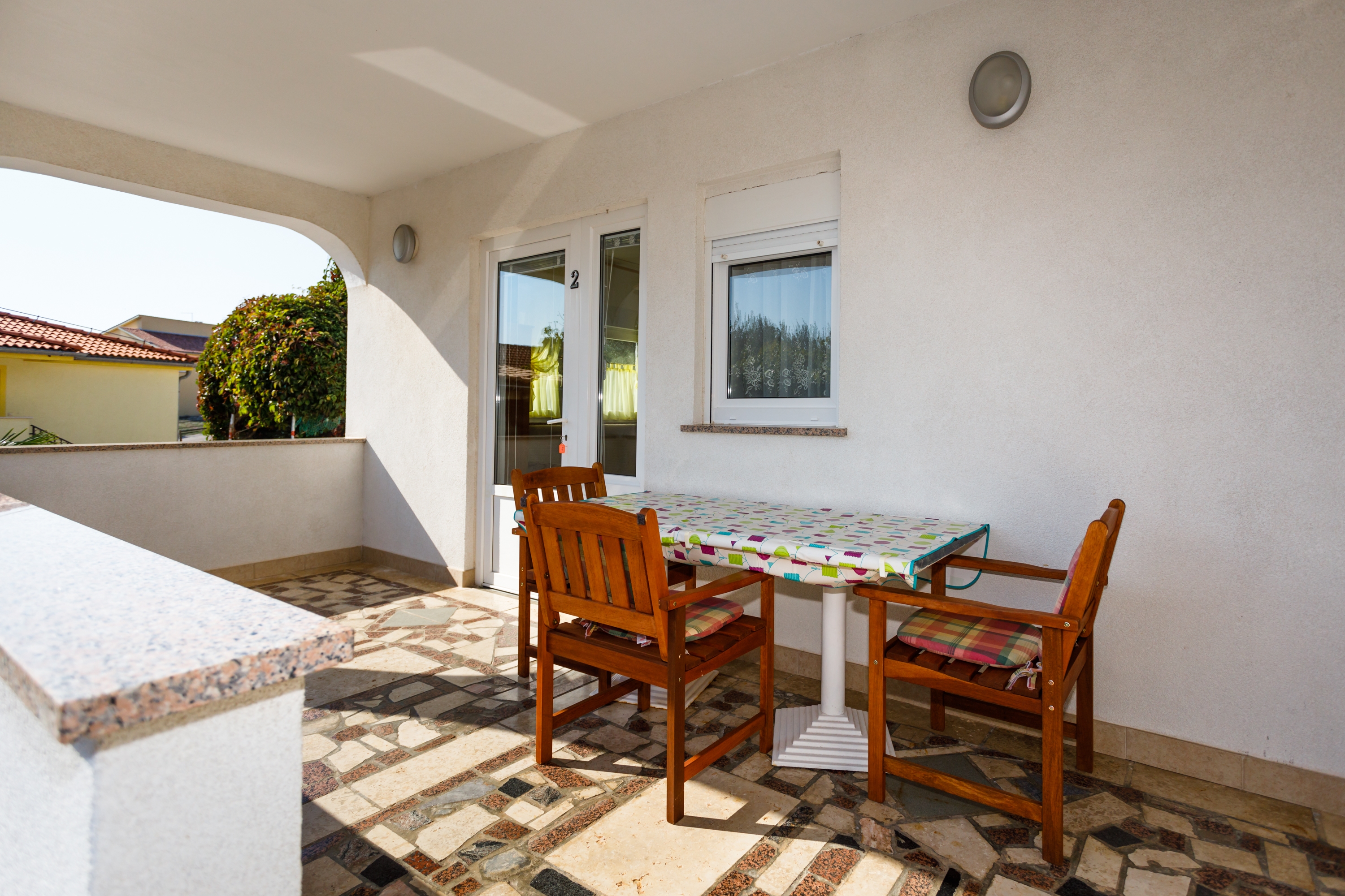 One bedroom apartment with terrace and sea view Kornić, Krk  A-b