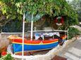 Kornić, Terrace in the apartment, with a sea view and WiFi.