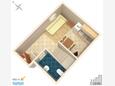 Njivice, plattegrond in the apartment, (pet friendly) en WiFi.