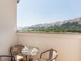 Terrace Baška, Terrace in the apartment, with a sea view and WiFi.