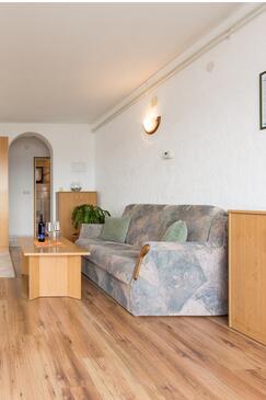 Punat, Woonkamer in the apartment, air condition available, (pet friendly) en WiFi.