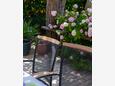 Punat, Terrace in the apartment, with a sea view, (pet friendly) and WiFi.