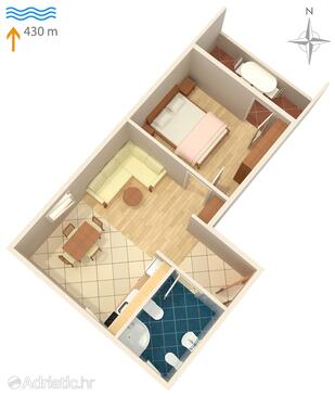 Plan Vantačići, Plan in the apartment, WIFI.