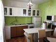 Kuchyně Punat, Kuchyně v ubytování typu apartment, domácí mazlíčci povoleni a WiFi.