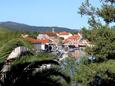 Balkon 2 - pohled Vrboska, Balkon 2 - pohled v ubytování typu studio-apartment, WiFi.