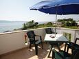 Krk, Terraza in the apartment, with a sea view y WiFi.