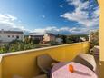 Terrace Punat, Terrace in the apartment, with a sea view and WiFi.