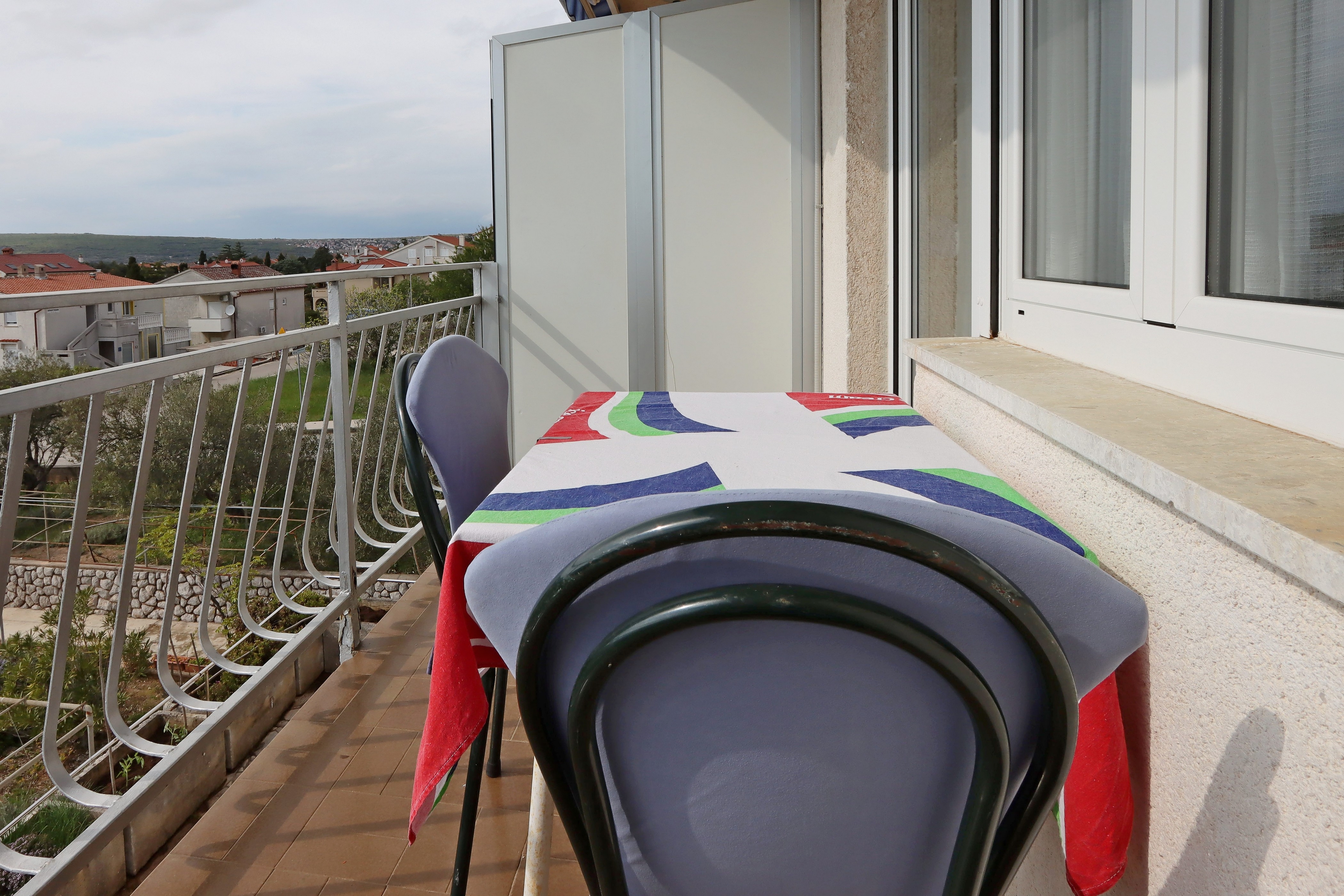 One bedroom apartment with balcony and sea view Punat, Krk  A-b