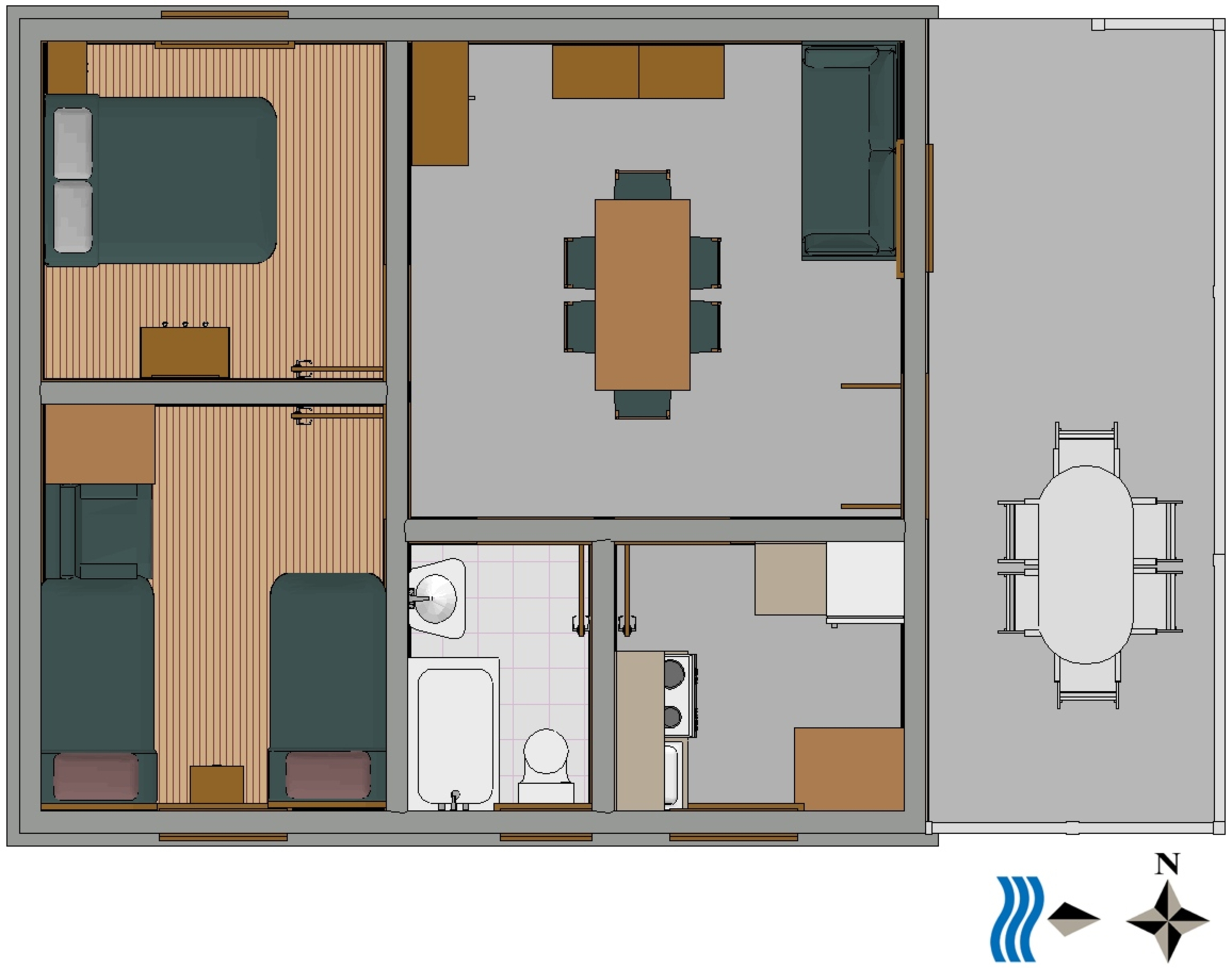 Two bedroom apartment near beach Basina, Hvar  A-a