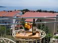 Balkon - pogled Krk, Balkon - pogled u smještaju tipa studio-apartment, kućni ljubimci dozvoljeni i WiFi.