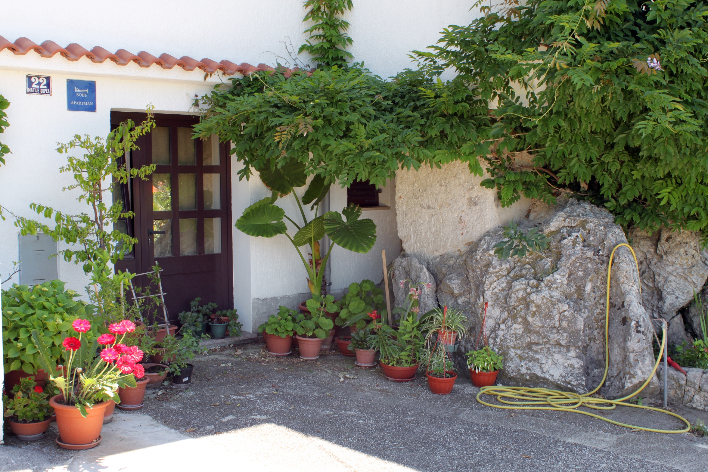 Studio flat with terrace and sea view Punat, Krk (AS-5428-a)