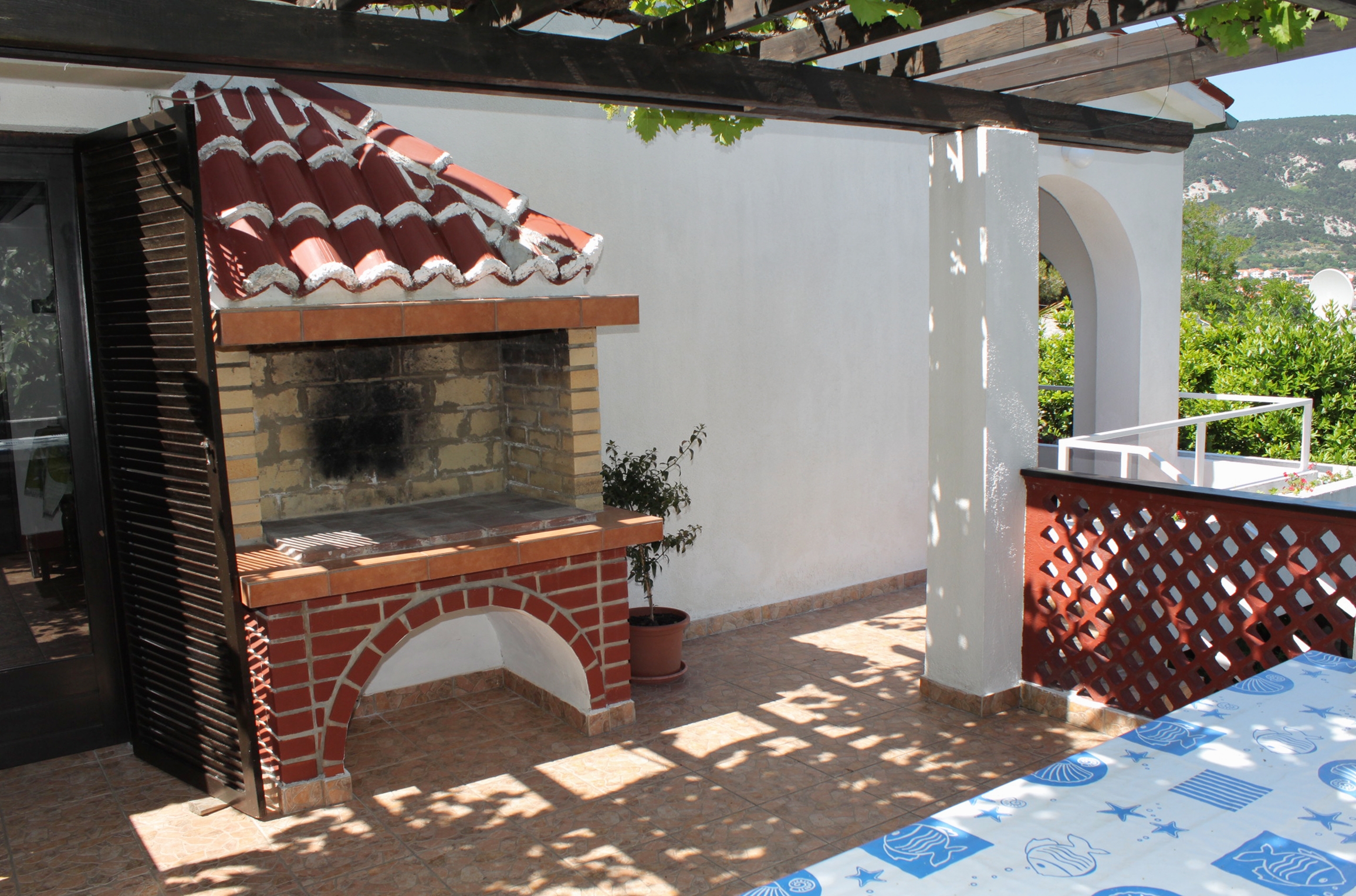 Two bedroom apartment with terrace and sea view Baška, Krk  A-a