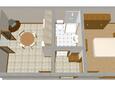 Prigradica, План в размещении типа apartment, WiFi.