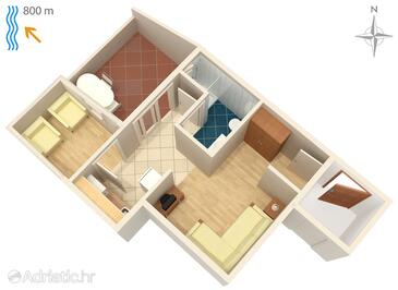 Plan Njivice, Plan in the apartment, WIFI.