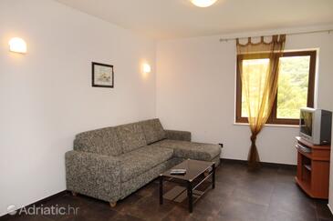 Living room Vrbnik, Living room in the apartment, dostupna klima.