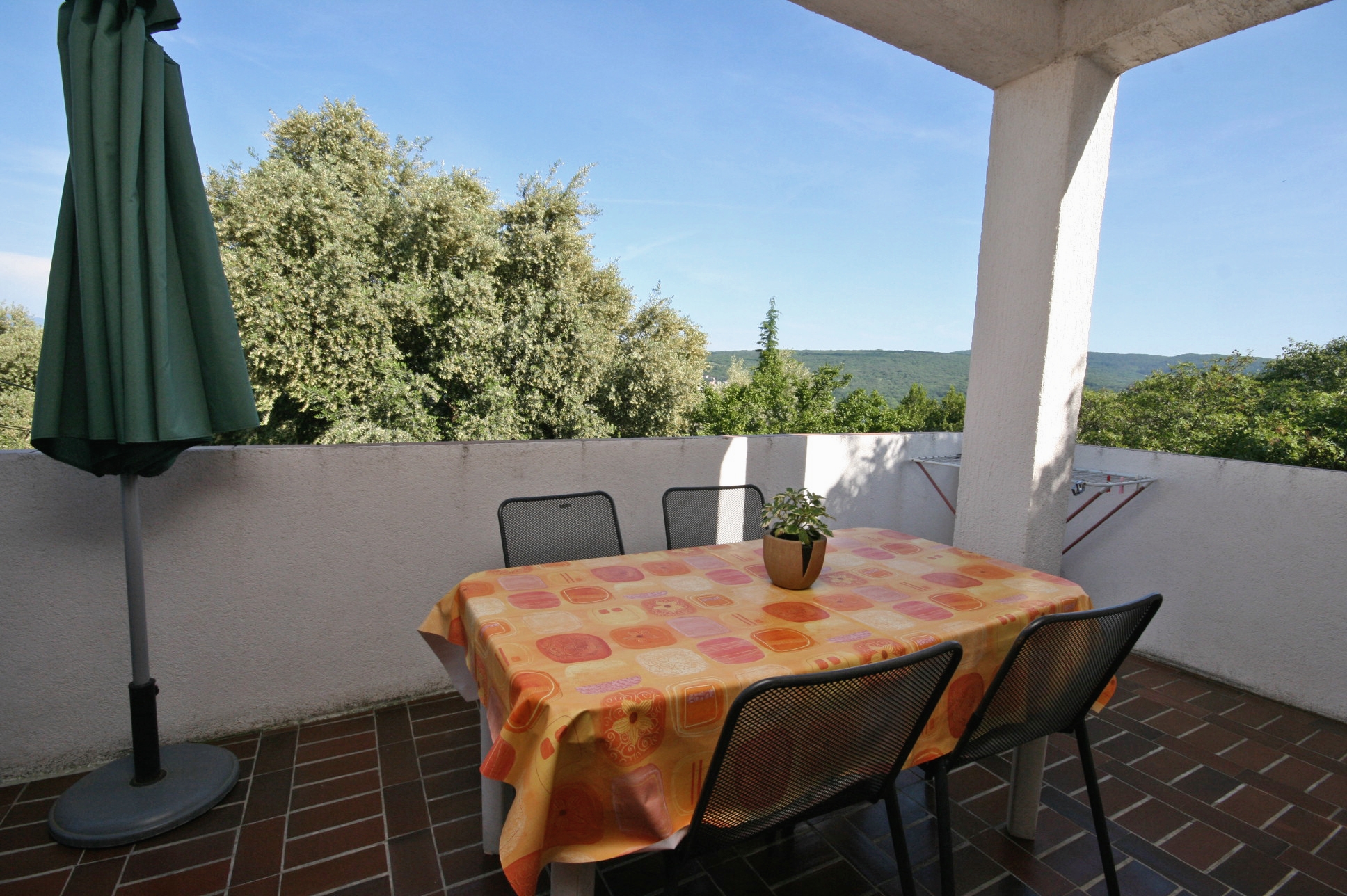 One bedroom apartment with terrace and sea view Čižići, Krk (A-5469-b)