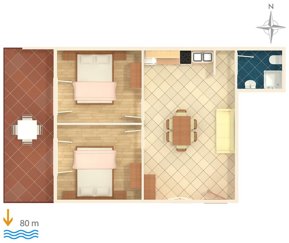 Apartmán v meste Zavalatica - 547