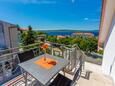 Crikvenica, Gemeinsame Terrasse in folgender Unterkunftsart apartment, mit Meerblick, Haustiere erlaubt und WiFi.