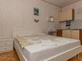Sypialnia Crikvenica, Sypialnia w zakwaterowaniu typu room, Dostępna klimatyzacja, zwierzęta domowe są dozwolone i WiFi.