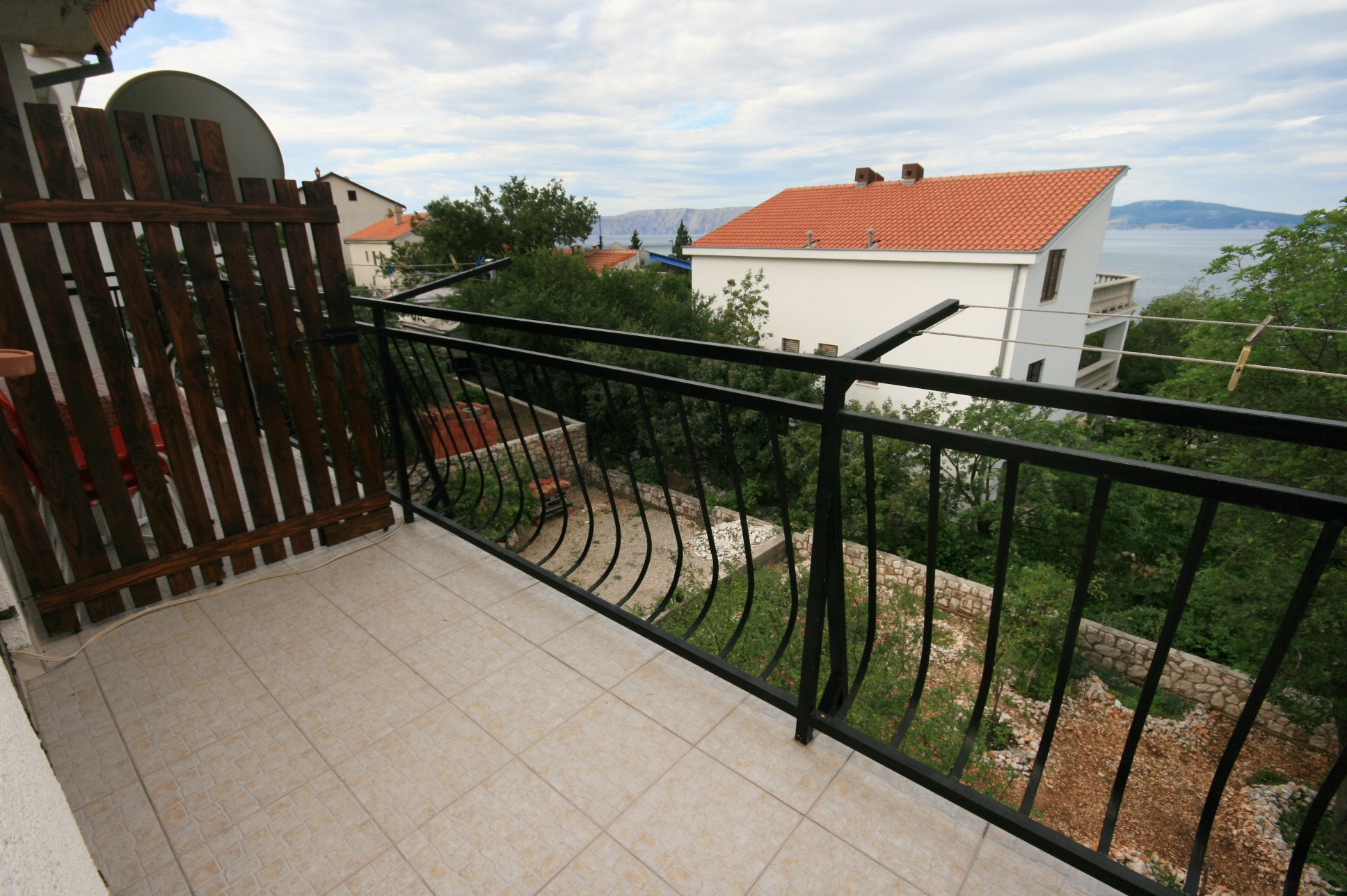 One bedroom apartment with balcony and sea view Novi Vinodolski  A-a