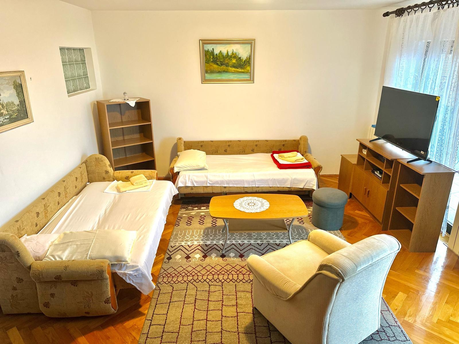 One bedroom apartment with balcony and sea view Novi Vinodolski (A-5514-a)