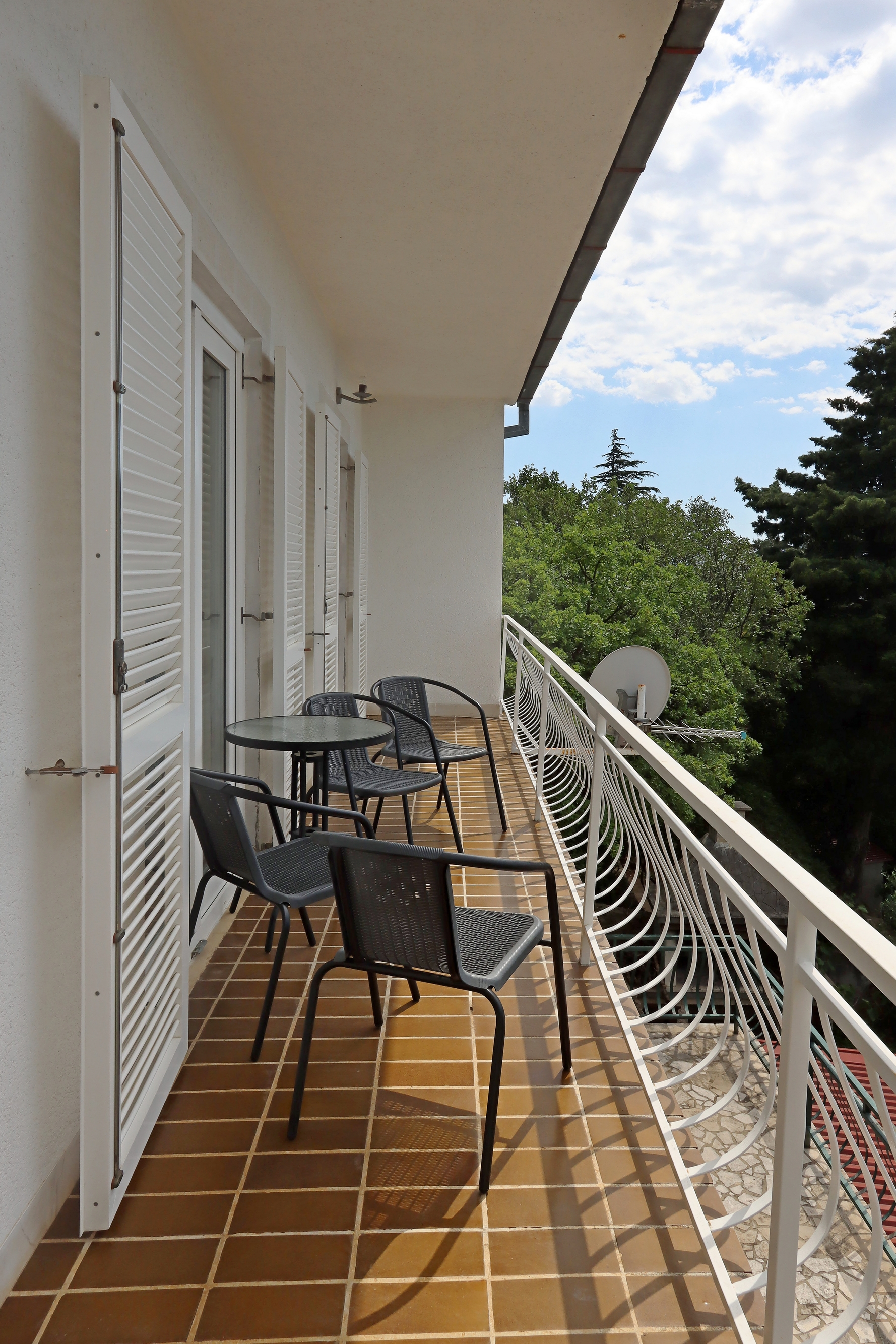 Three bedroom apartment with balcony and sea view Klenovica, Novi Vinodolski  A-a