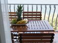 Zavala, Terrasse dans l’hébergement en type apartment, avec la vue sur la mer, animaux acceptés et WiFi.