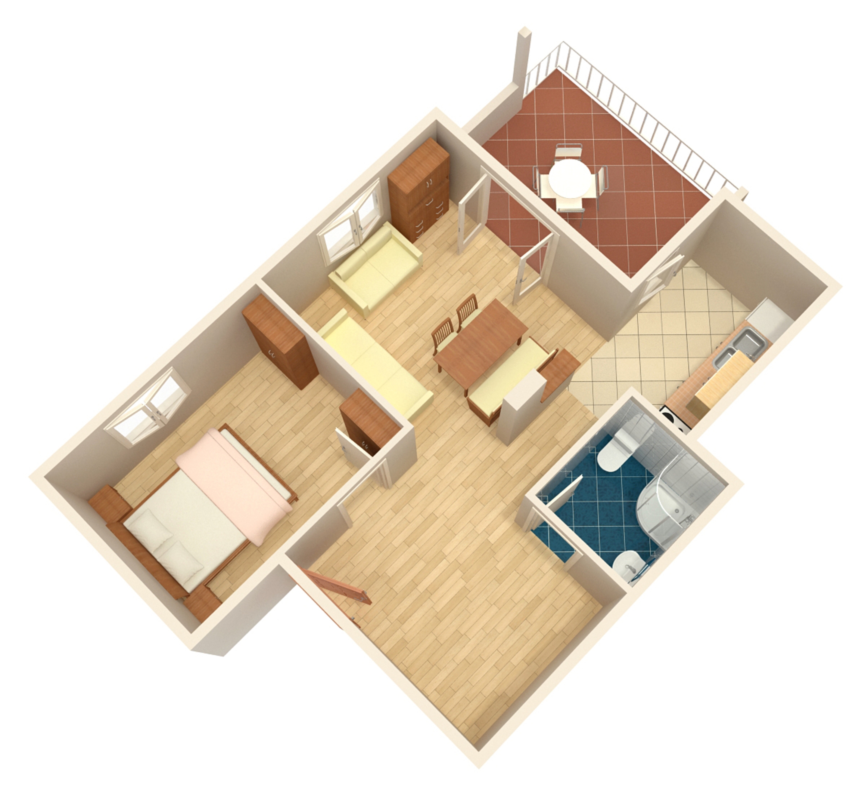 One bedroom apartment near beach Zavala, Hvar  A-f