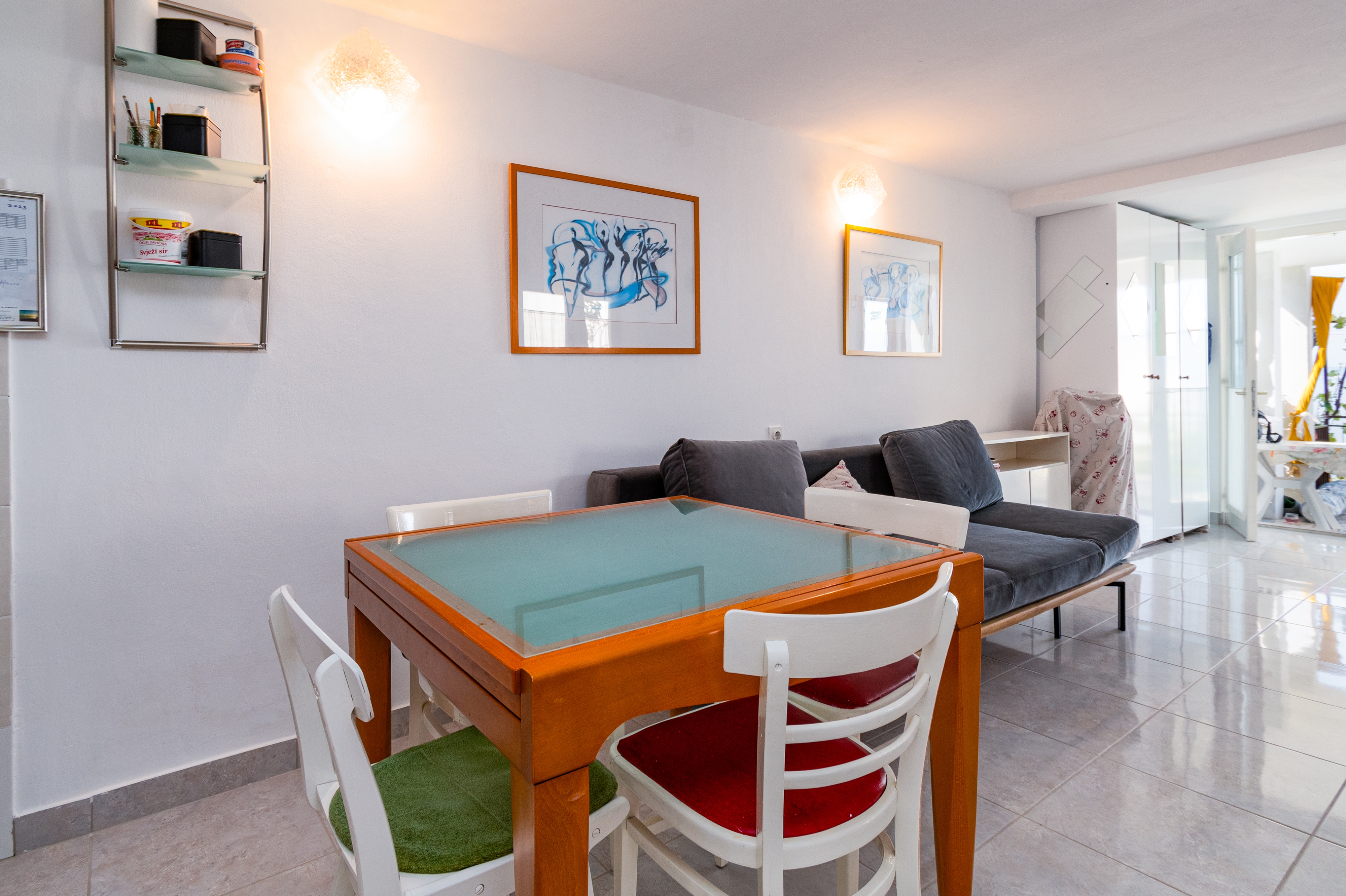 Studio flat with terrace and sea view Klenovica, Novi Vinodolski (AS-5530-a)