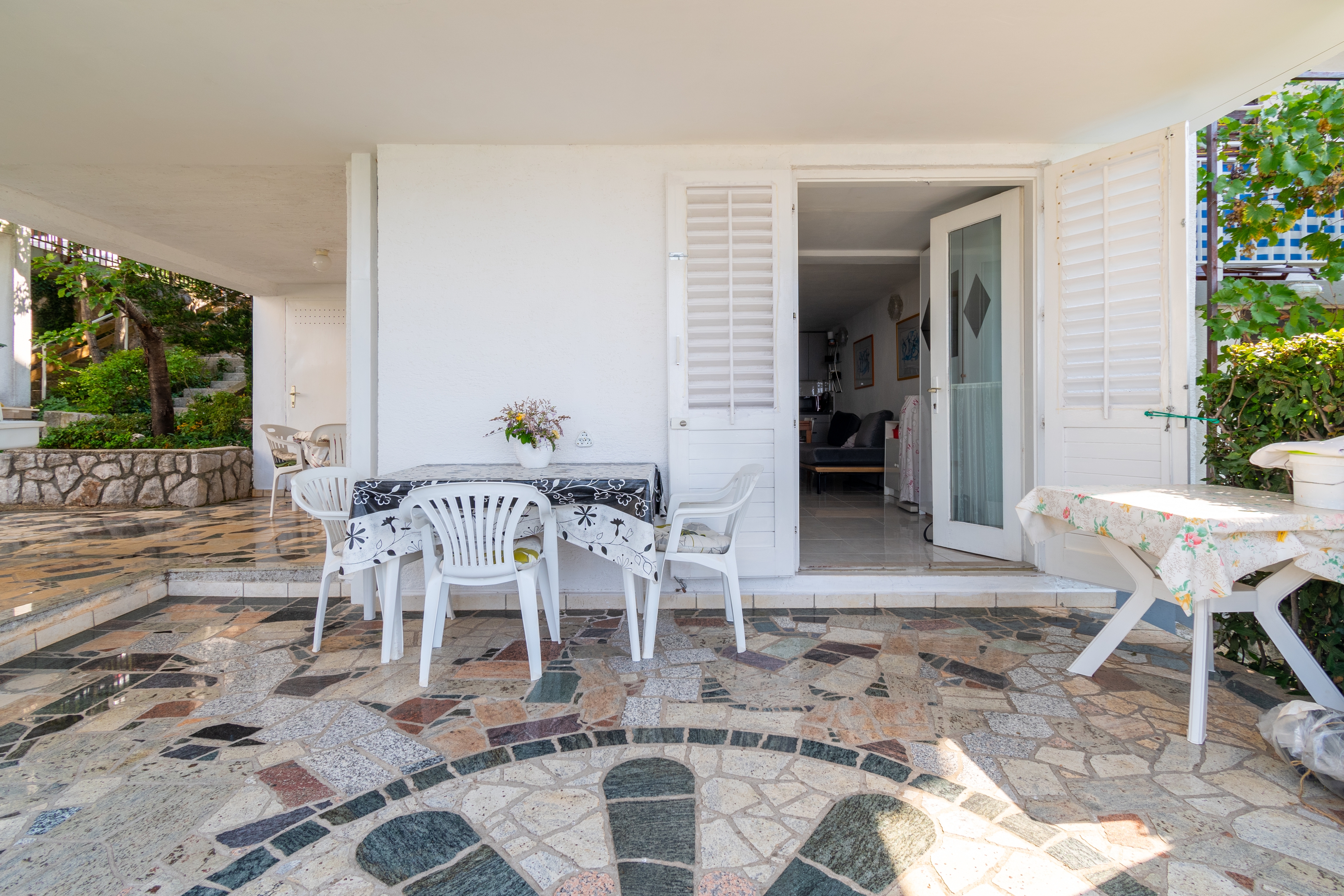 Studio flat with terrace and sea view Klenovica, Novi Vinodolski  AS-a