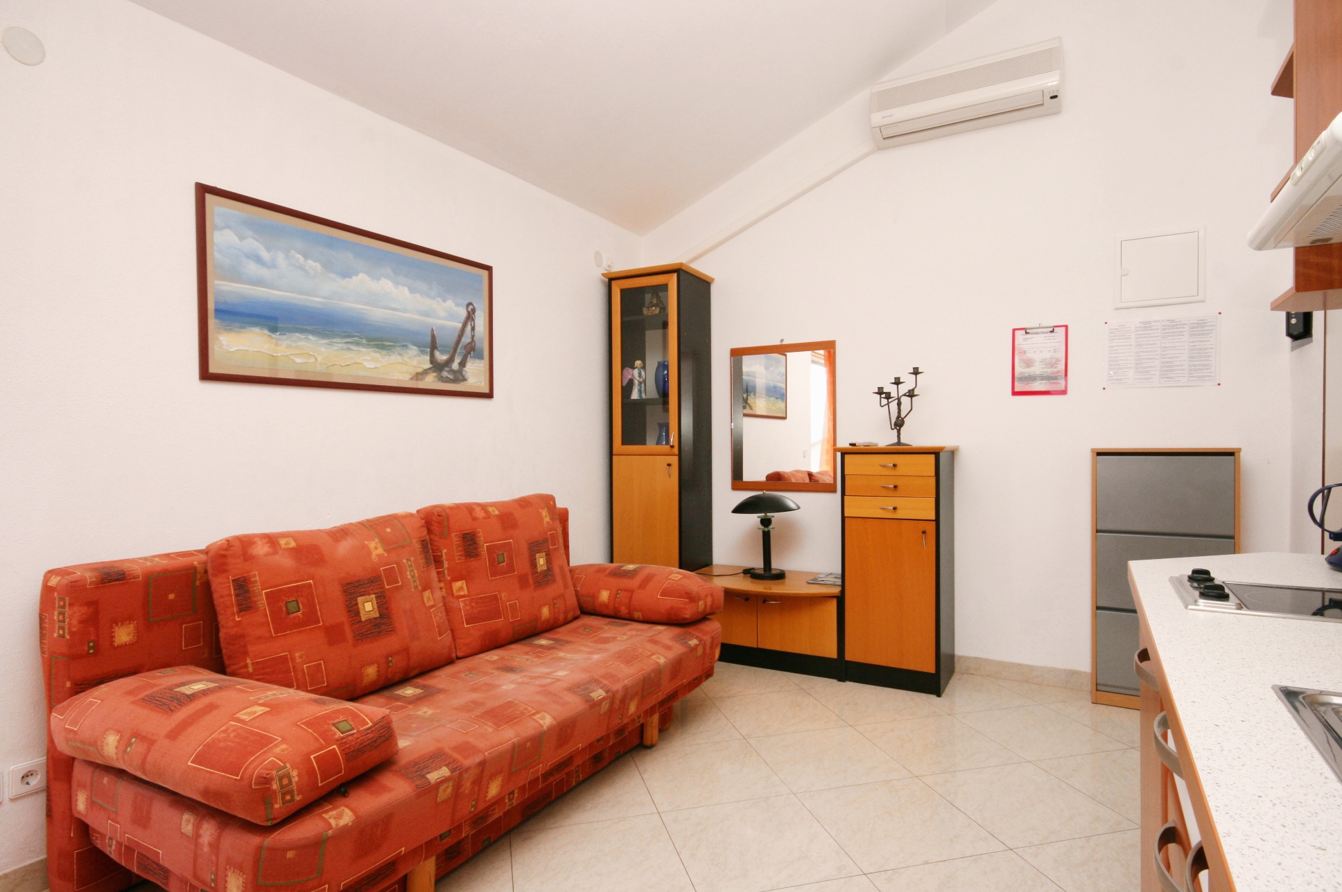 One bedroom apartment with balcony and sea view Dramalj, Crikvenica  A-a