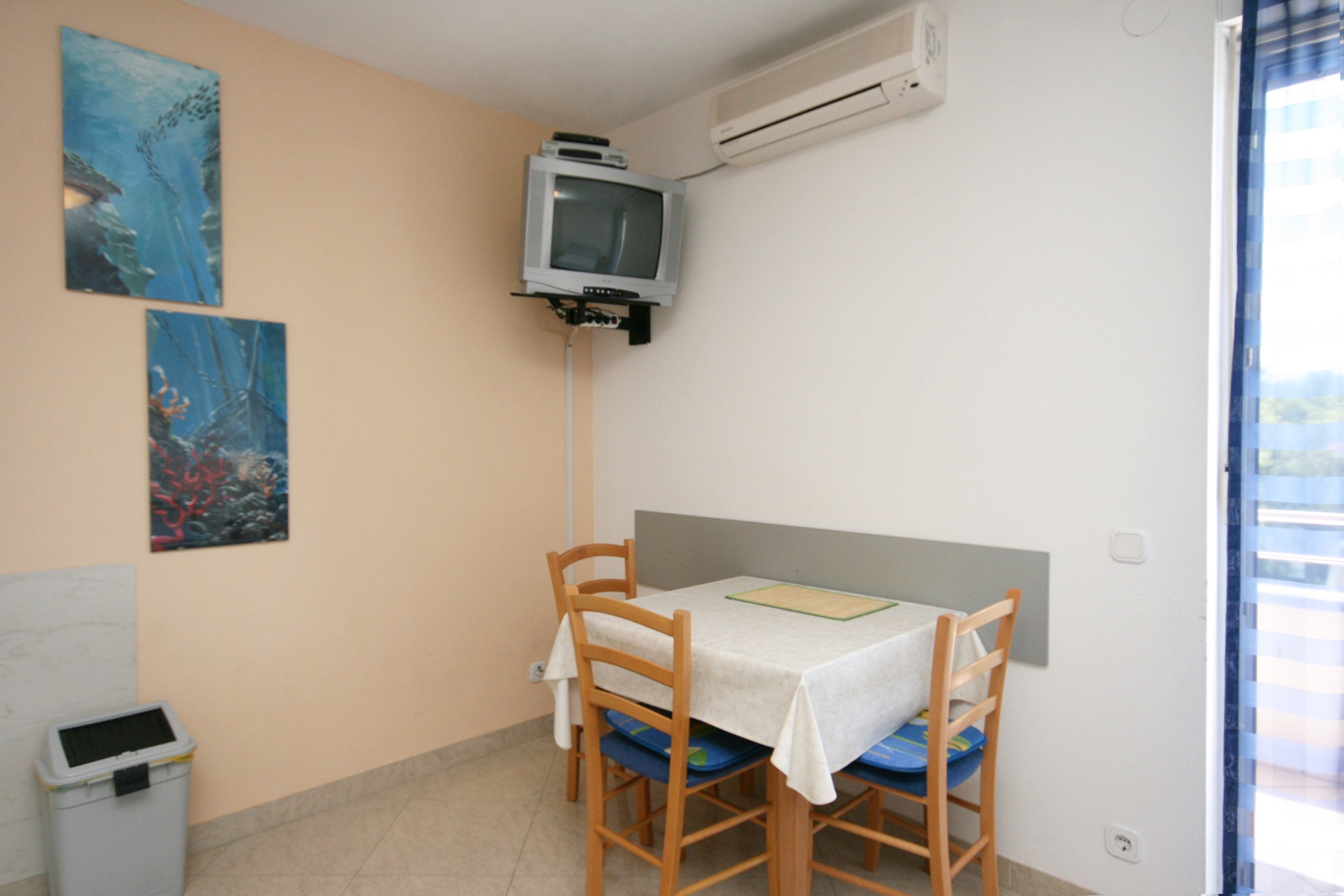 Studio flat with balcony and sea view Dramalj, Crikvenica  AS-a