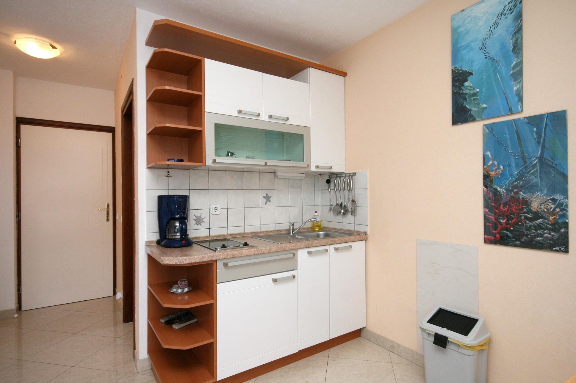 Studio flat with balcony and sea view Dramalj, Crikvenica  AS-a