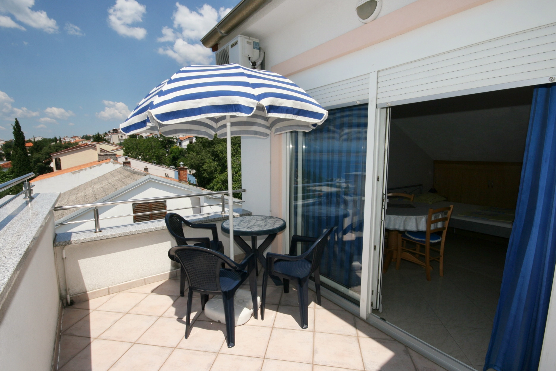 Studio flat with terrace and sea view Dramalj, Crikvenica  AS-b