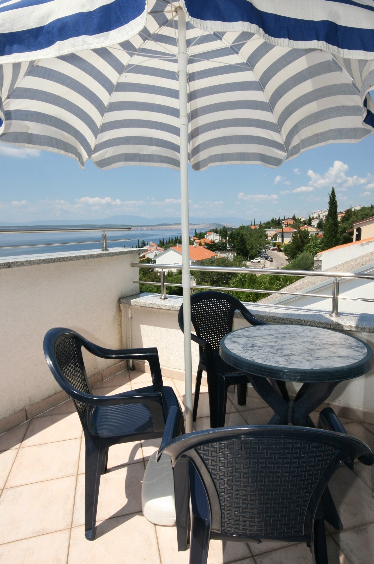 Studio flat with terrace and sea view Dramalj, Crikvenica  AS-b