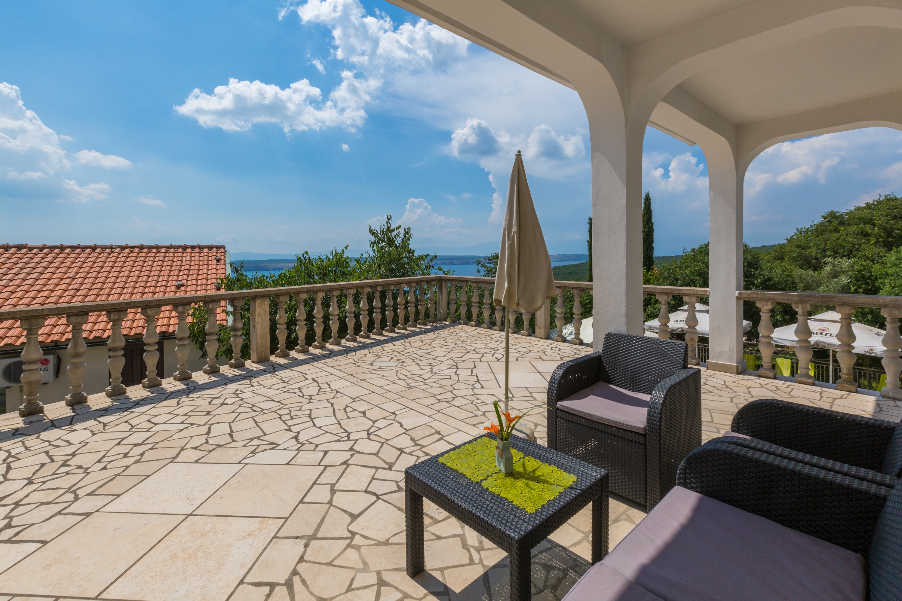 One bedroom apartment with terrace and sea view Dramalj, Crikvenica  A-a