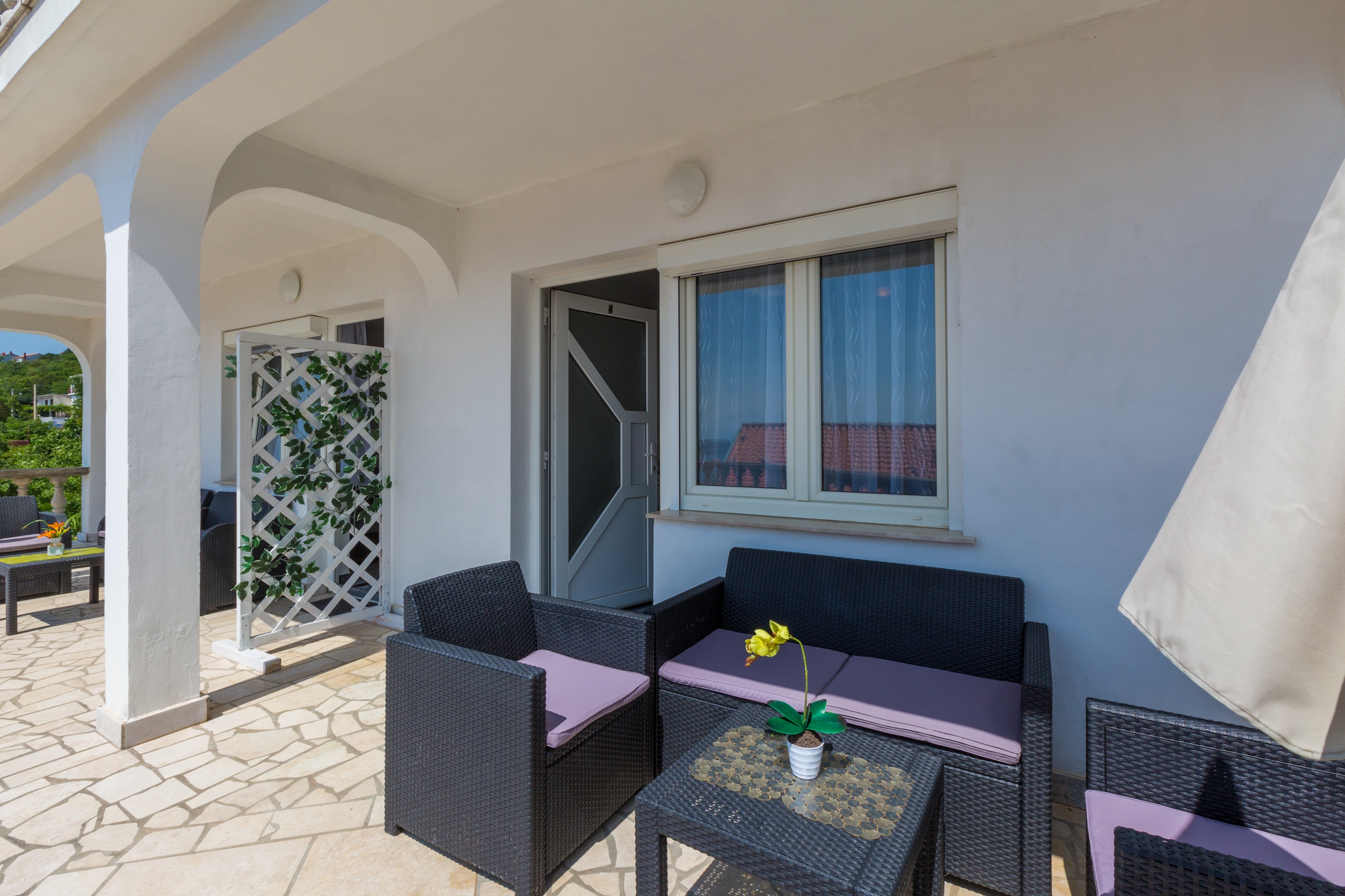 One bedroom apartment with terrace and sea view Dramalj, Crikvenica  A-b