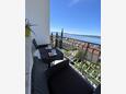 Crikvenica, Balcon dans l’hébergement en type apartment, avec la vue sur la mer, animaux acceptés et WiFi.