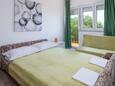Dormitor 1 Klenovica, Dormitor 1 în unitate de cazare tip apartment, aer condiționat disponibil şi WiFi.